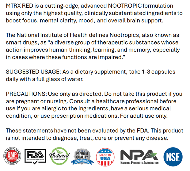 MTRX RED (NOOTROPIC)