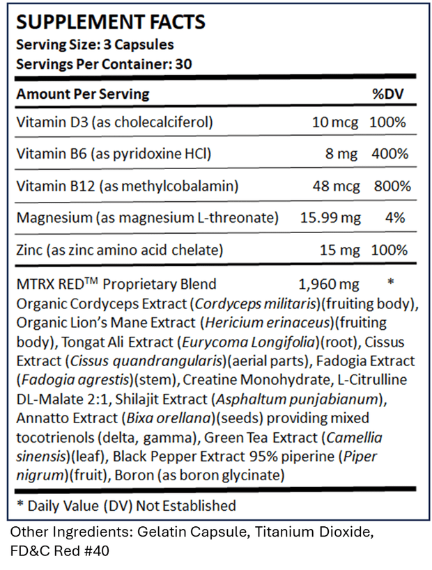 MTRX RED (NOOTROPIC)