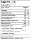 Recover BCAA Fitness Supplement from FNX Fitness in the USA - 6g BCAA 2:1:1 Ratio - Supplement Facts Sheet + Nutrition Information