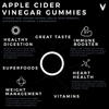 Apple Cider Vinegar Gummies (Gummy Bears) Dietary Supplement - Multiple Flavors - 60 gummies - from FNX Fitness in USA Infographic Image (Great Taste, Immune Booster, Heart Health, Vitamins, Weight Management, Superfoods, Healthy Digestion)